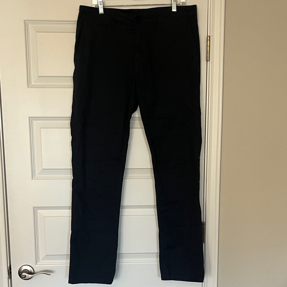Buck Mason Men's Black Dress Pants